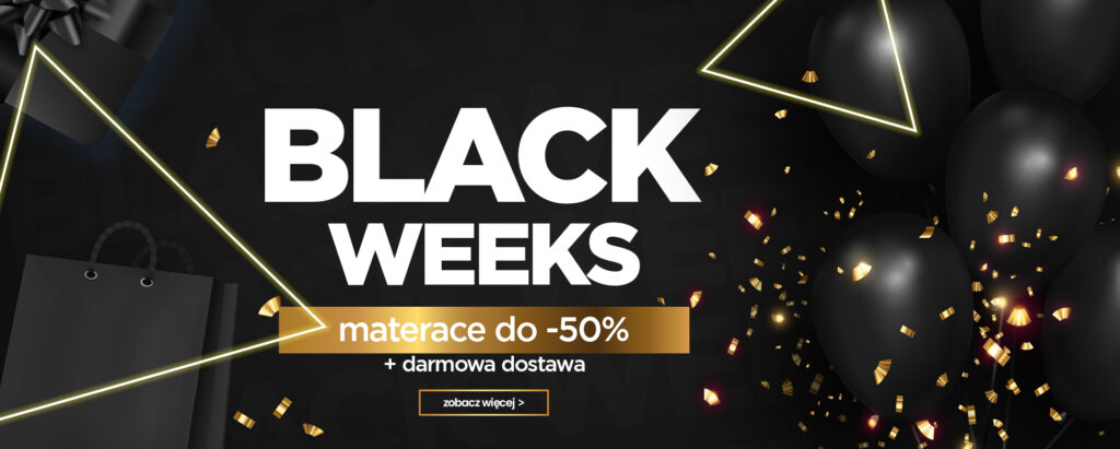 Materace Black Friday 2022 - promocje na Black Week 2022 w salonach Pan Materac w Poznaniu